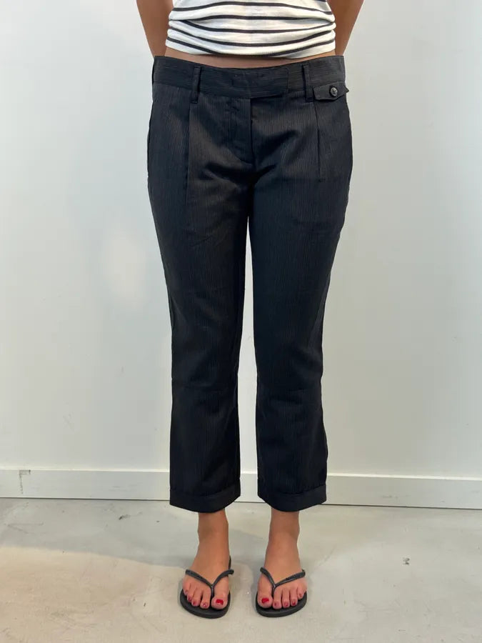 SS2007 Prada Grey Virgin Wool Tailored Pants TOHDFCU 2