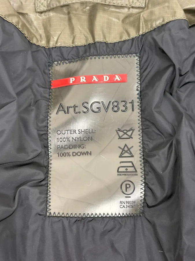 AW2003 Prada Active Green Sport Puffer Jacket kNjPQTj 13