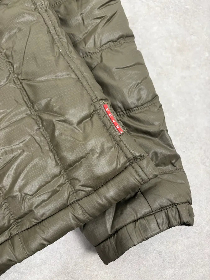 AW2003 Prada Active Green Sport Puffer Jacket kNjPQTj 9