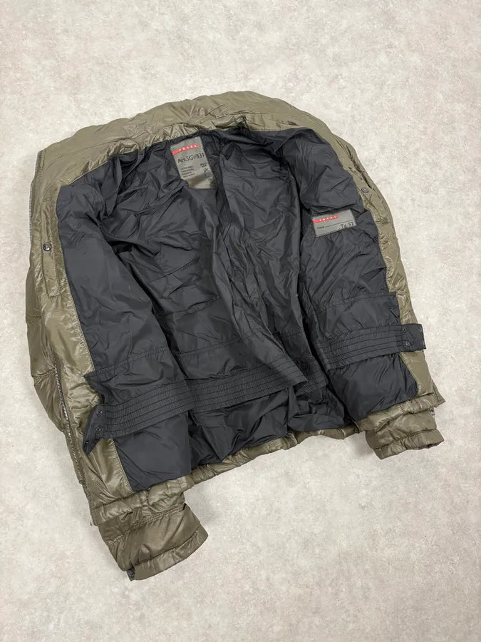 AW2003 Prada Active Green Sport Puffer Jacket kNjPQTj 6