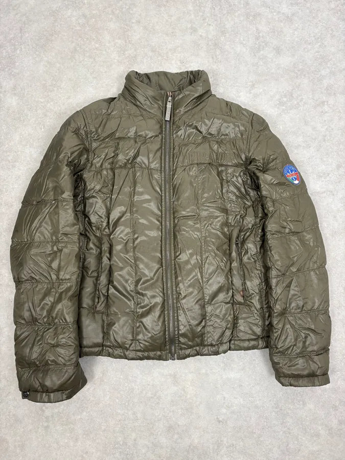 AW2003 Prada Active Green Sport Puffer Jacket kNjPQTj 0