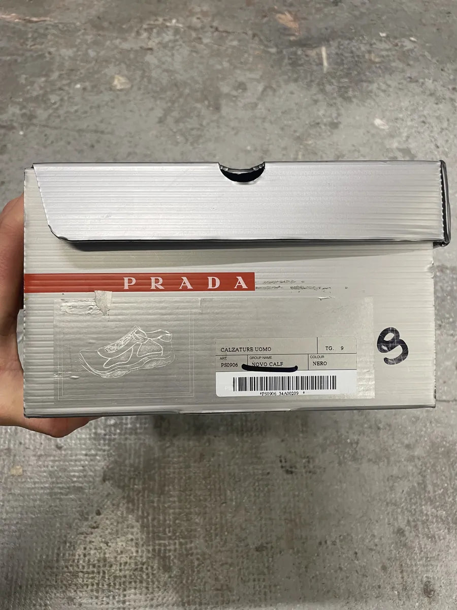 Prada Americas Cup Black Low Leather Shoes (44eu/us10) KZpjlTc 7
