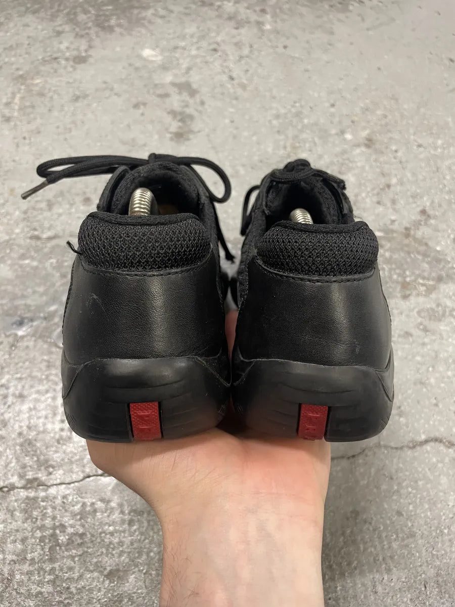 Prada Americas Cup Black Low Sneakers  (38eu/us5.5) rjJrbIz 2