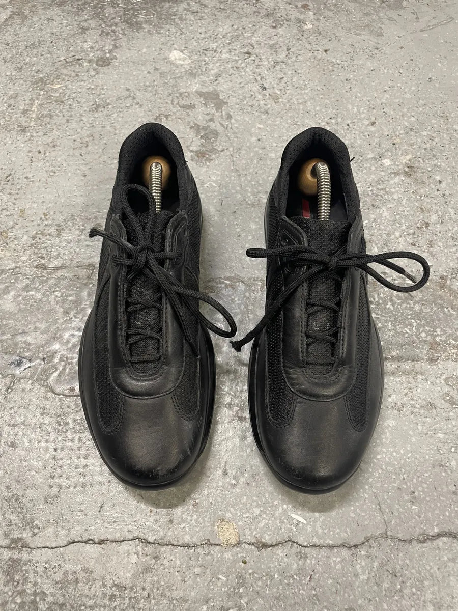Prada Americas Cup Black Low Sneakers  (38eu/us5.5) rjJrbIz 3