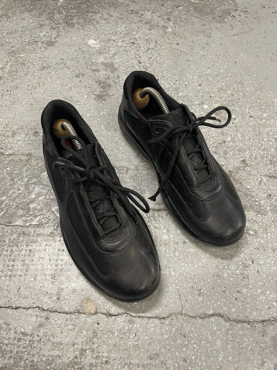 Prada Americas Cup Black Low Sneakers  (38eu/us5.5) rjJrbIz 6