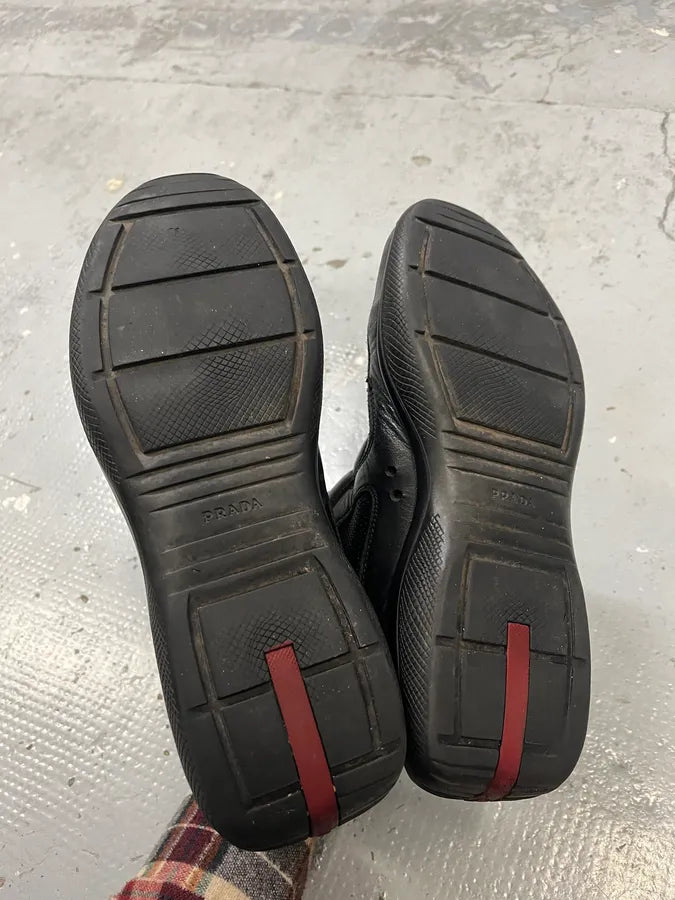 Prada America’s Cup Black Patent High Sneakers ryVhuZQ 6