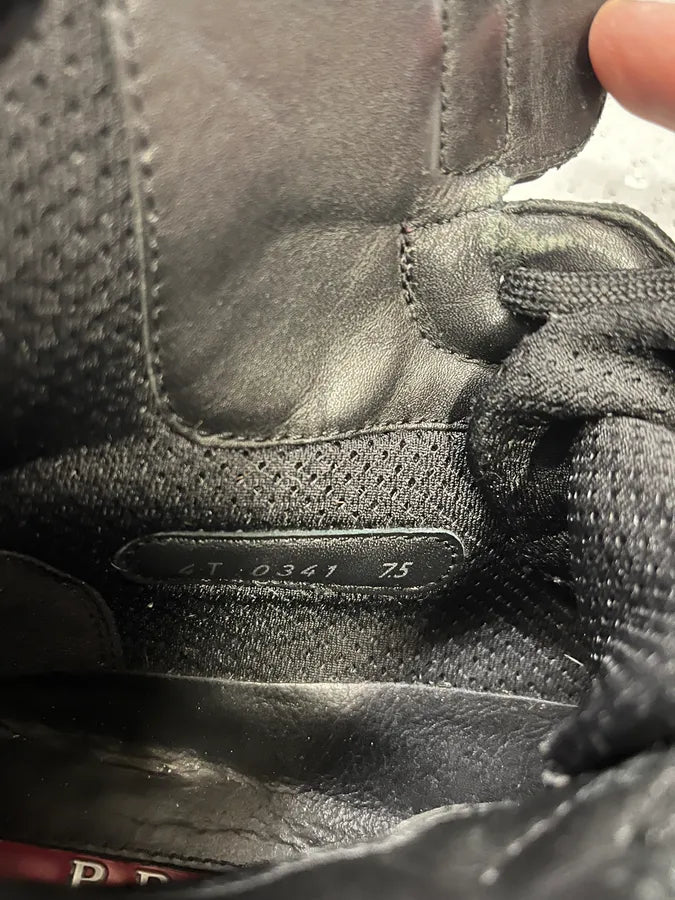 Prada America’s Cup Black Patent High Sneakers ryVhuZQ 7