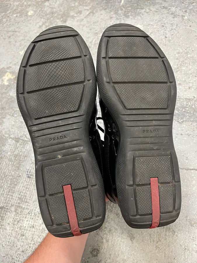 Prada America’s Cup Black Satin High Sneakers (43.5eu/us9.5) dlbarMa 7