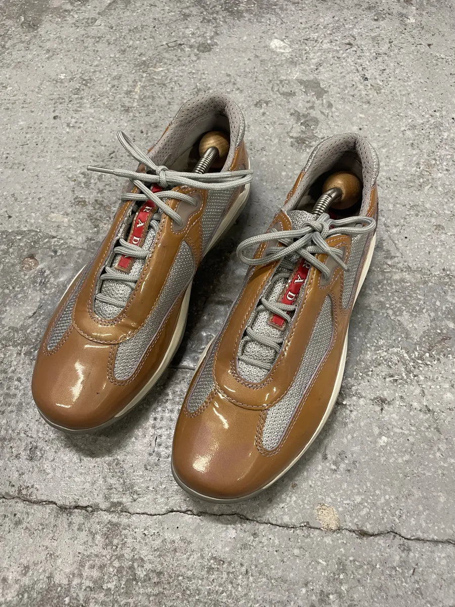 Prada Americas Cup Bronze Low Sneakers (39.5eu/us6.5) BXdskXv 1
