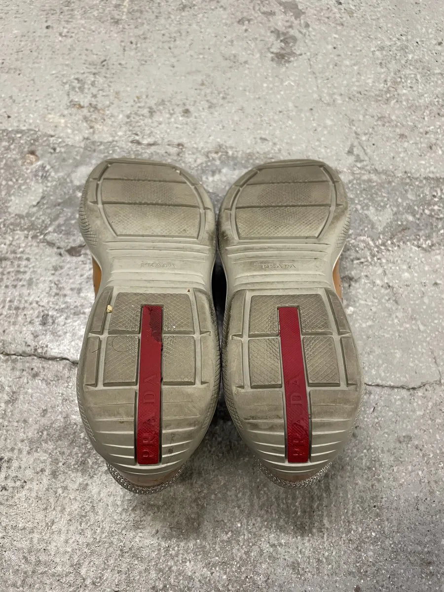 Prada Americas Cup Bronze Low Sneakers (39.5eu/us6.5) BXdskXv 3