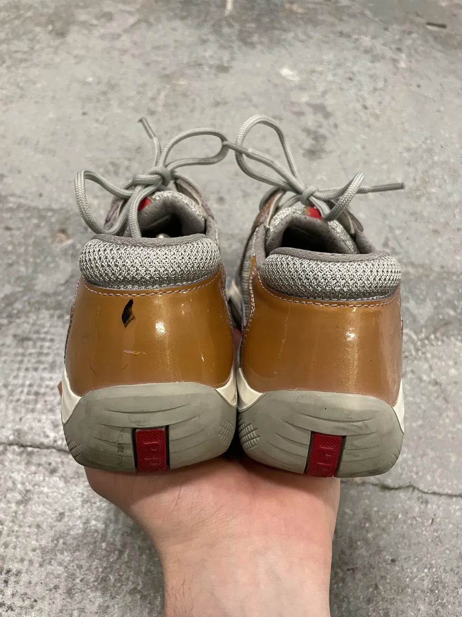 Prada Americas Cup Bronze Low Sneakers (39.5eu/us6.5) BXdskXv 4