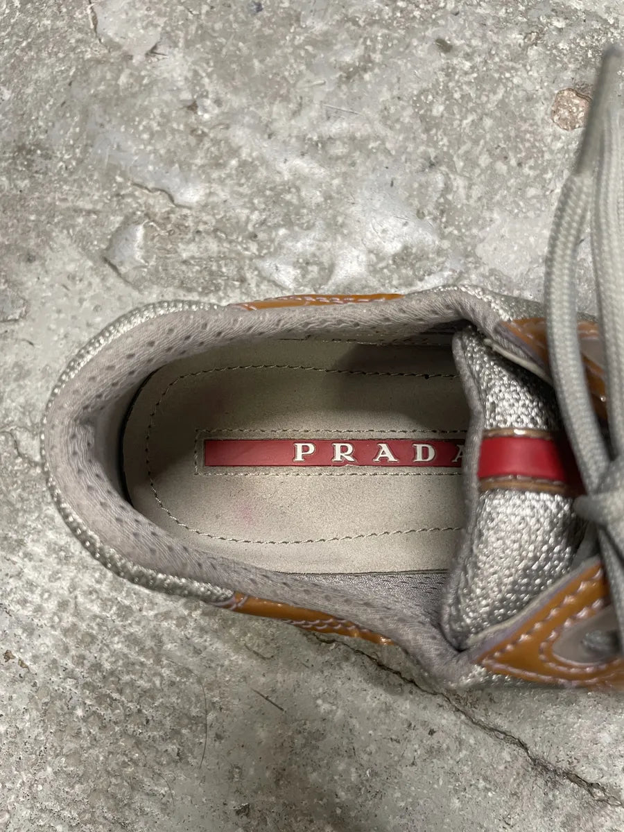 Prada Americas Cup Bronze Low Sneakers (39.5eu/us6.5) BXdskXv 7