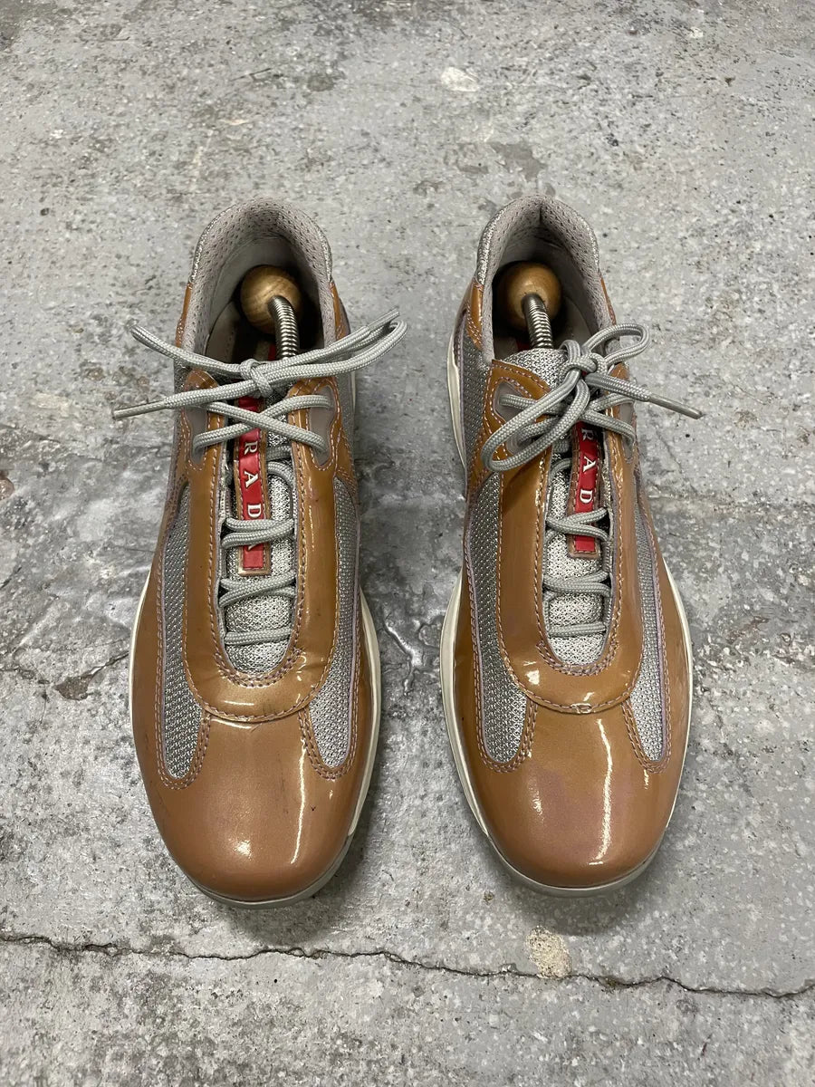 Prada Americas Cup Bronze Low Sneakers (39.5eu/us6.5) BXdskXv 8