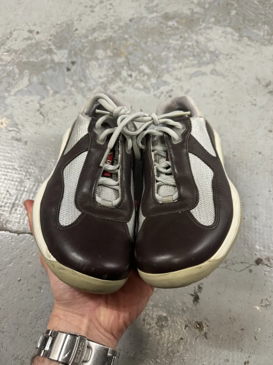 Prada America’s Cup Brown Low Sneakers (39.5eu/us6.5) IegPXIr 1
