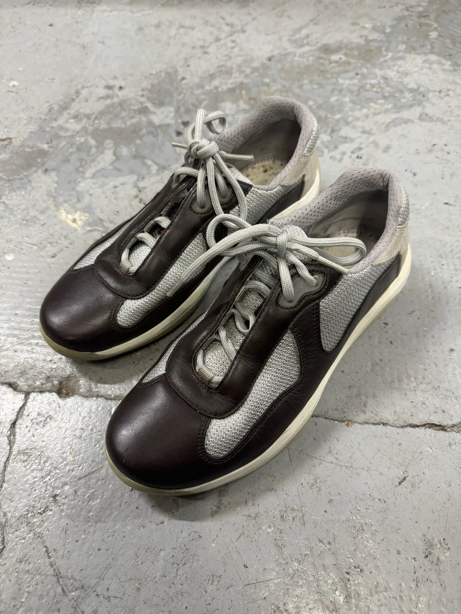 Prada America’s Cup Brown Low Sneakers (39.5eu/us6.5) IegPXIr 2