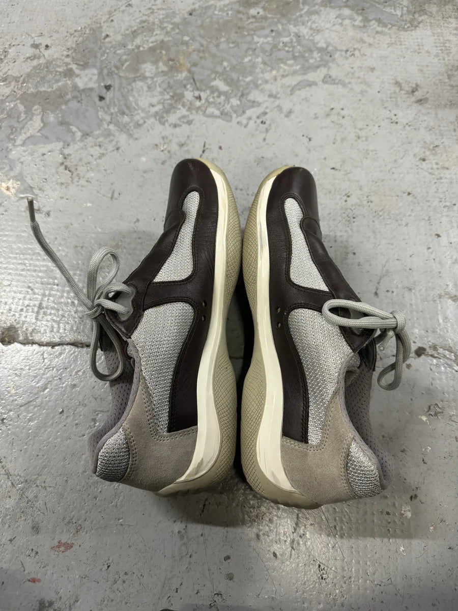 Prada America’s Cup Brown Low Sneakers (39.5eu/us6.5) IegPXIr 6