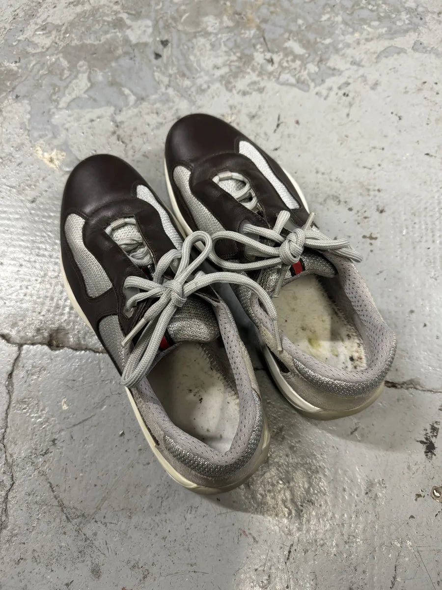Prada America’s Cup Brown Low Sneakers (39.5eu/us6.5) IegPXIr 8