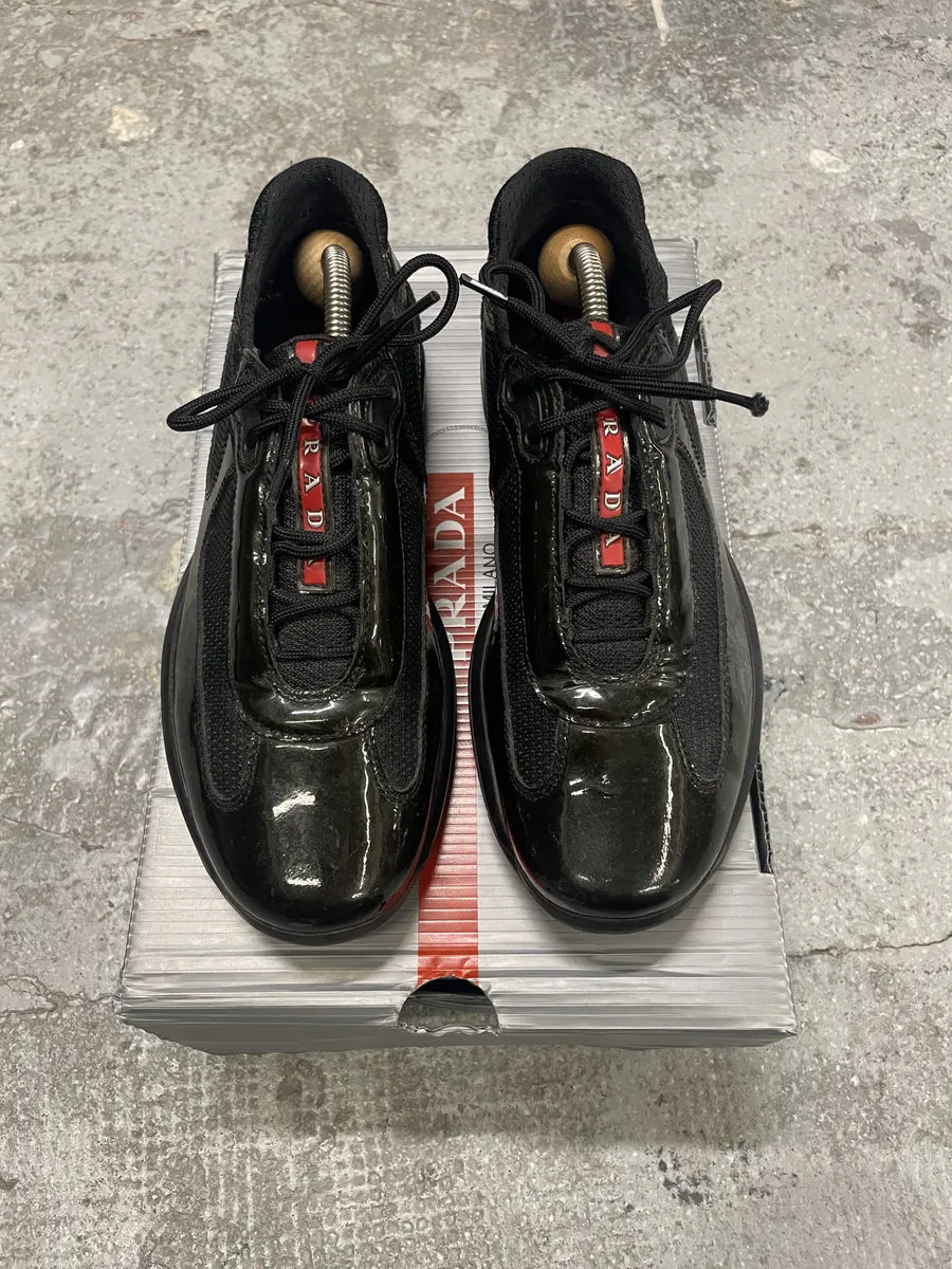 Prada Americas Cup Dark Olive Satin Shoes XqwqkTG 1