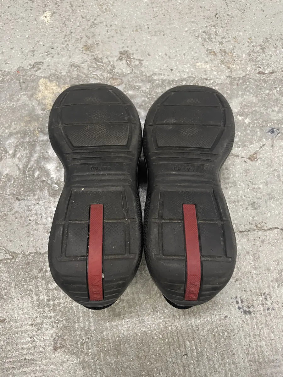 Prada Americas Cup Dark Olive Satin Shoes XqwqkTG 3