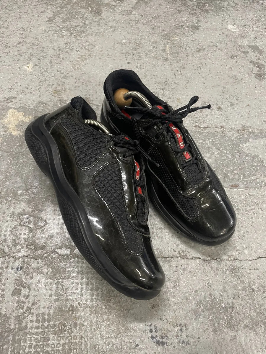 Prada Americas Cup Dark Olive Satin Shoes XqwqkTG 4