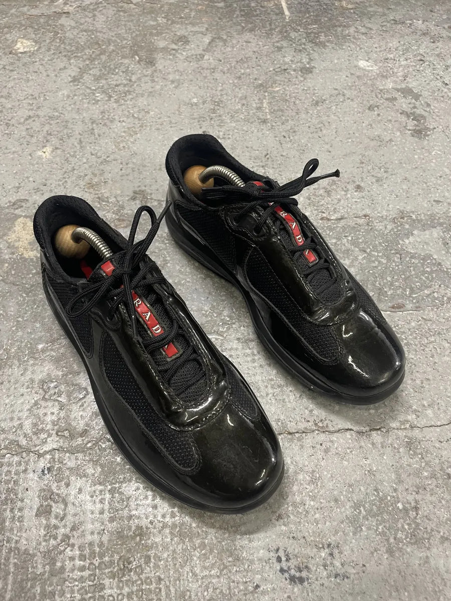 Prada Americas Cup Dark Olive Satin Shoes XqwqkTG 6