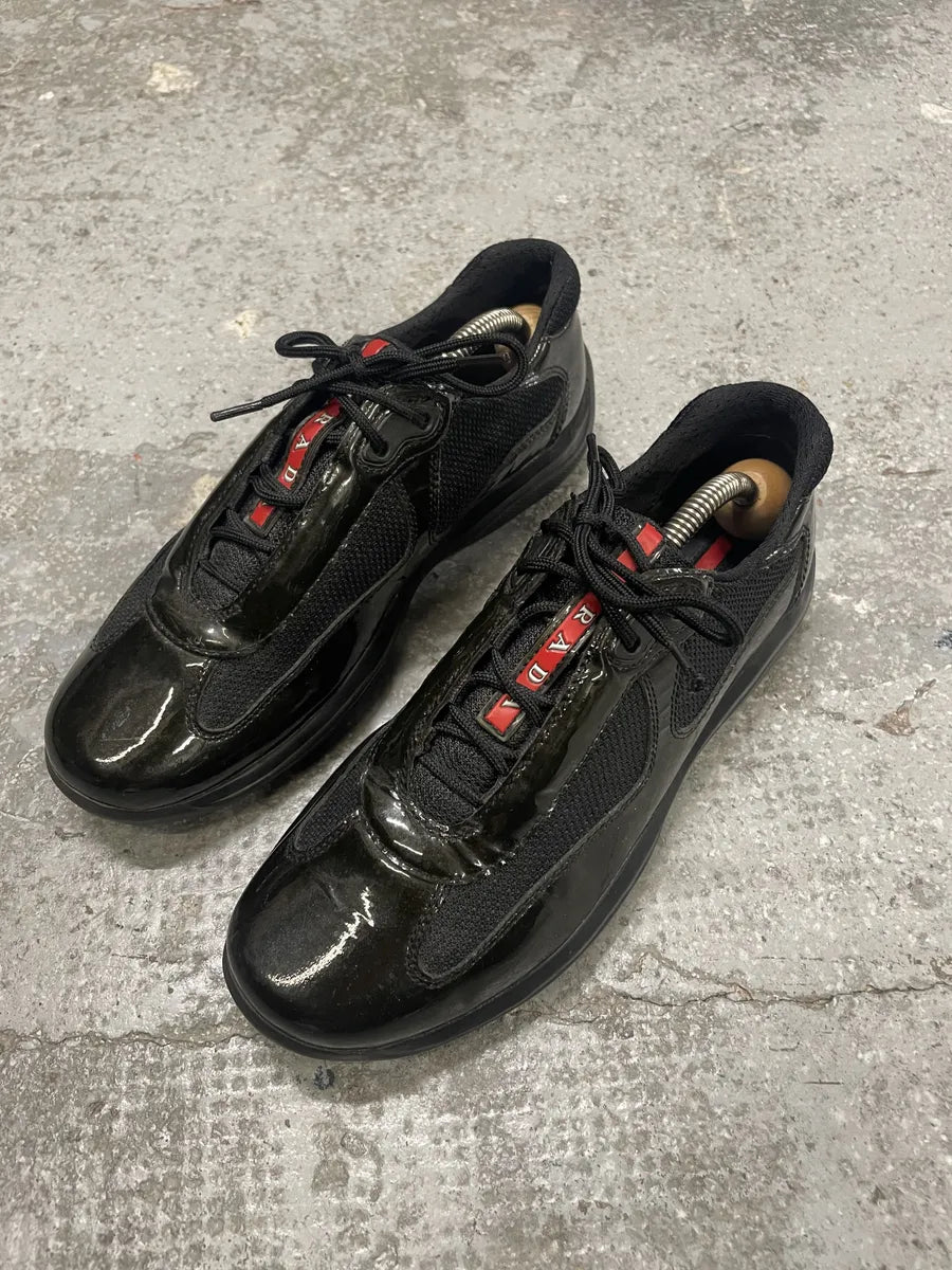 Prada Americas Cup Dark Olive Satin Shoes XqwqkTG 7