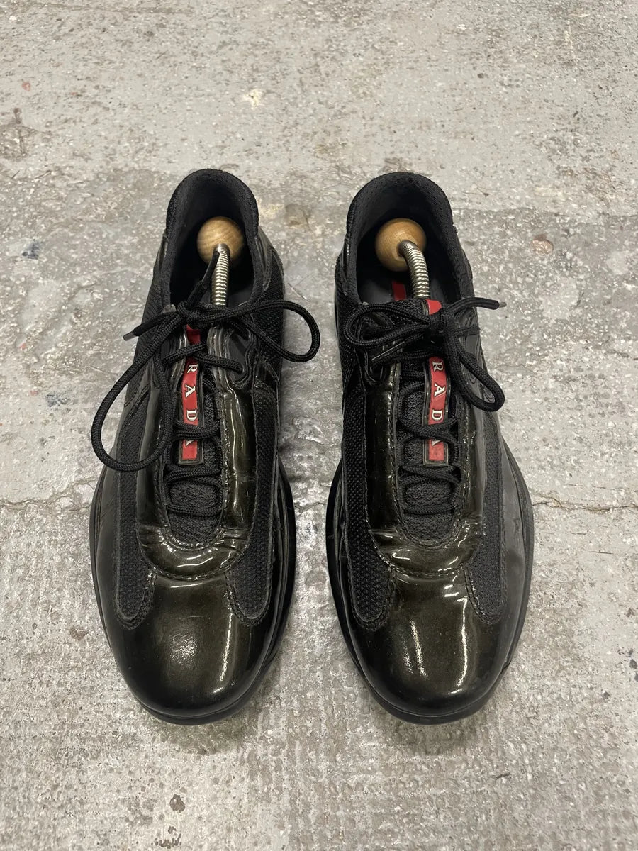 Prada Americas Cup Dark Olive Satin Shoes (39.5eu/us6.5) sYIDqws 1