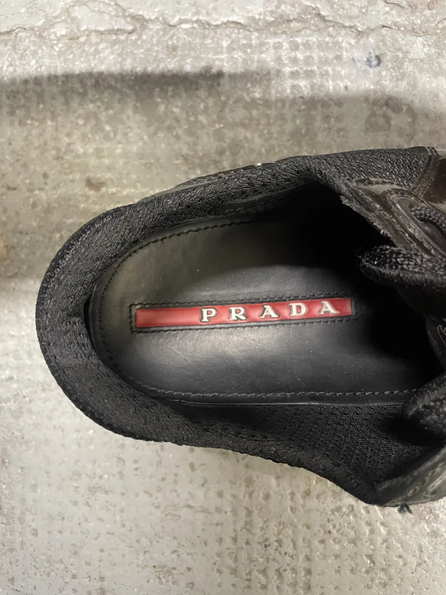 Prada Americas Cup Dark Olive Satin Shoes (39.5eu/us6.5) sYIDqws 5