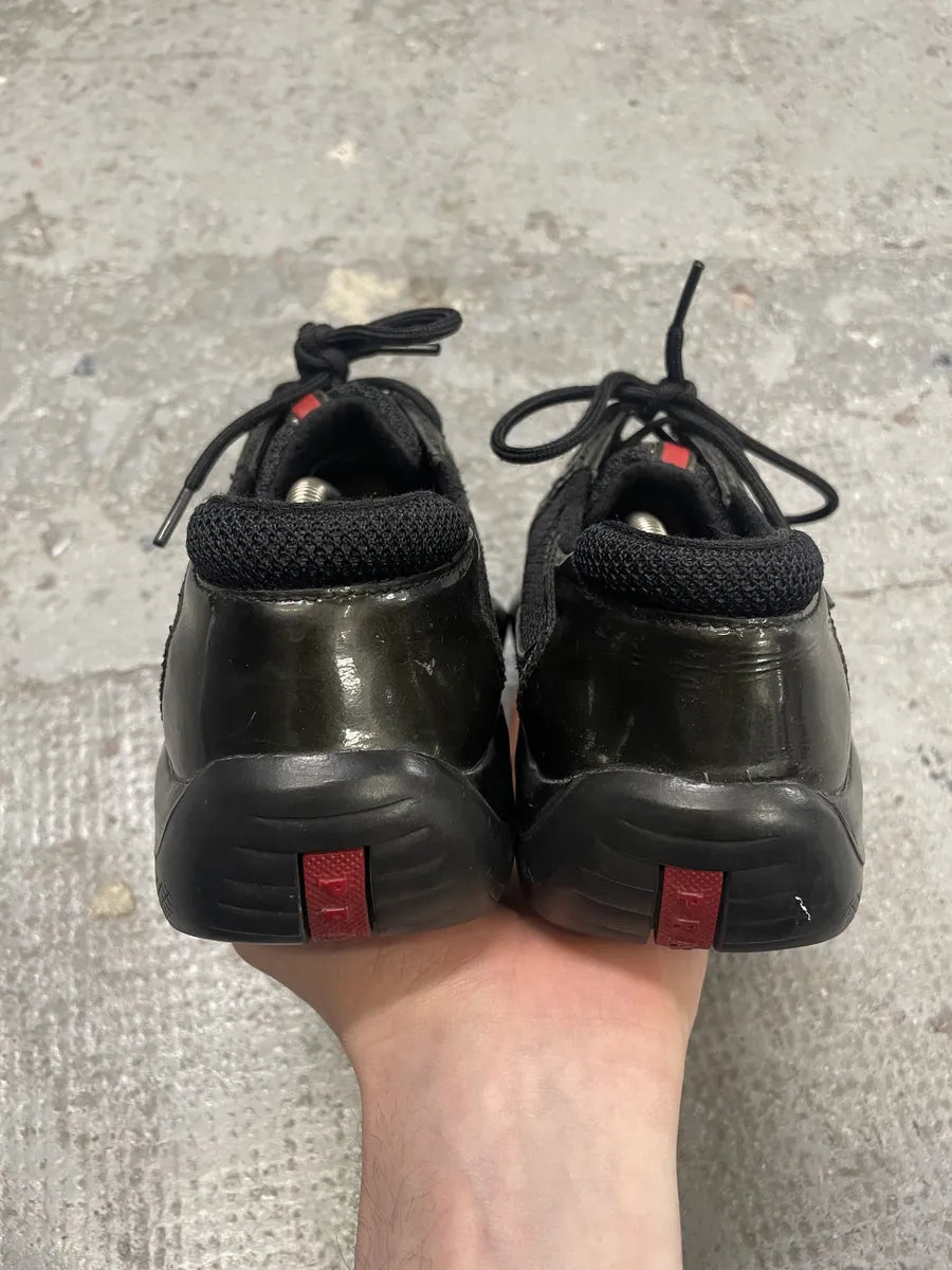 Prada Americas Cup Dark Olive Satin Shoes (39.5eu/us6.5) sYIDqws 7