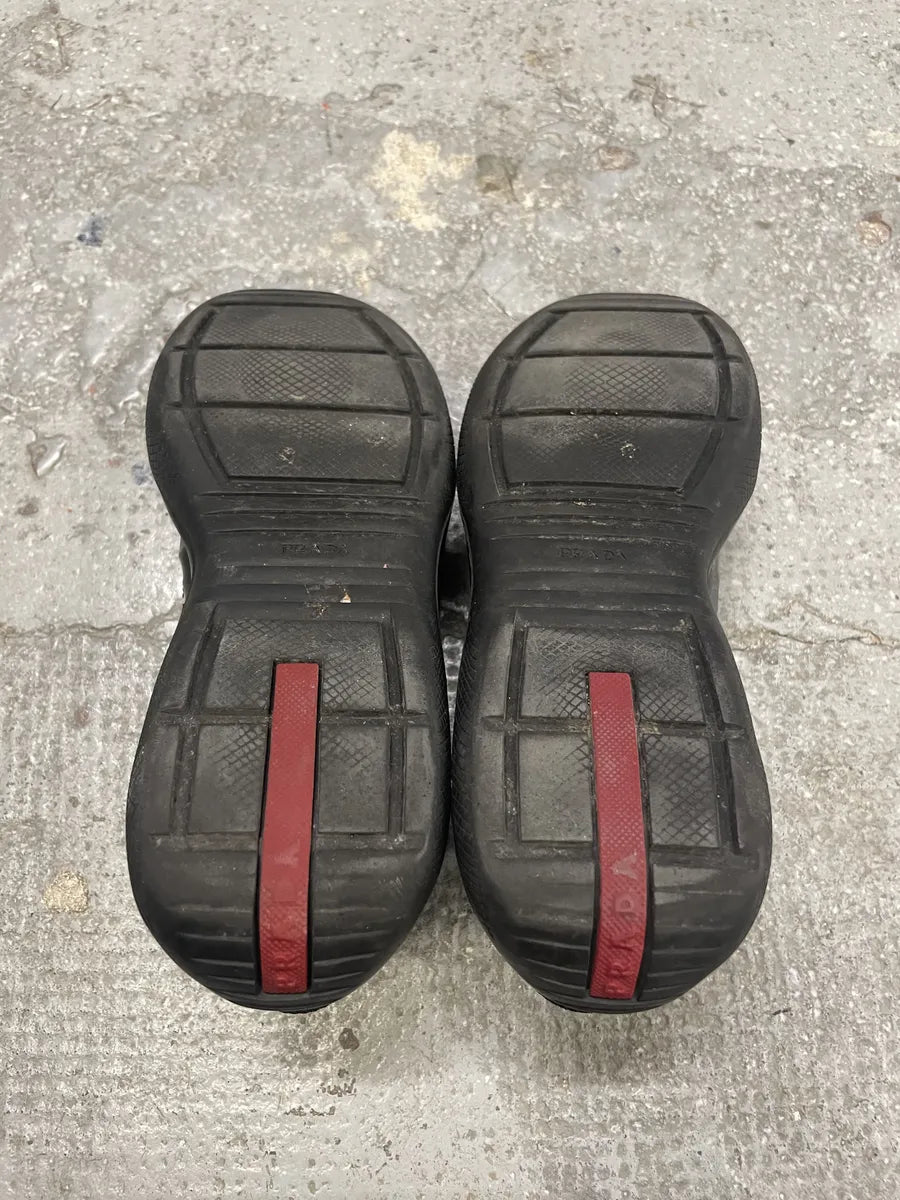 Prada Americas Cup Dark Olive Satin Shoes (39eu/us6.5) eBqMbGr 3