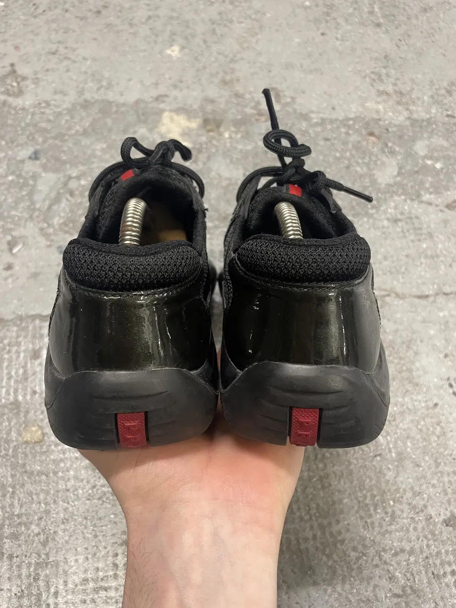 Prada Americas Cup Dark Olive Satin Shoes (39eu/us6.5) eBqMbGr 4