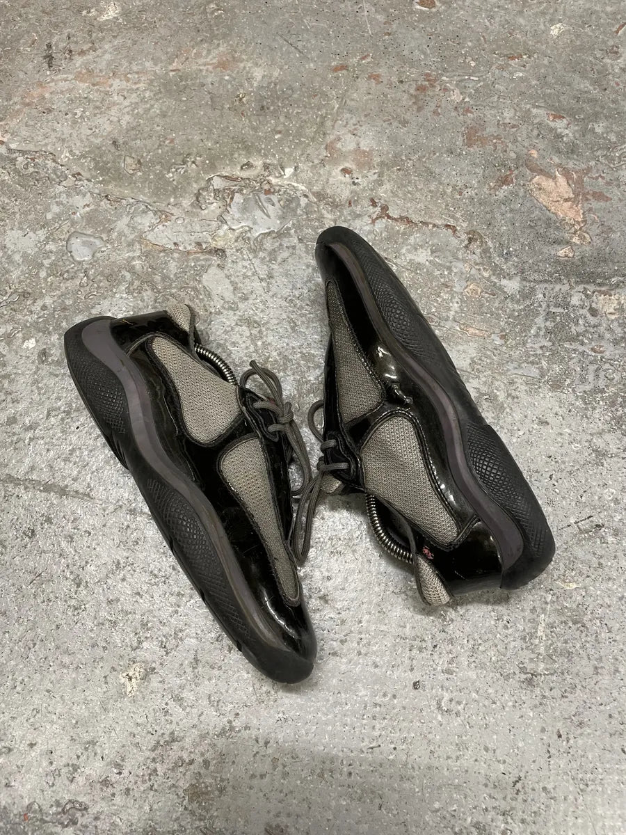 Prada Americas Cup Dark Satin Olive Shoes (37.5eu/us5) RFFyJJt 3