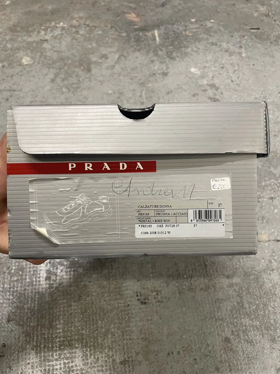 Prada Americas Cup Dark Satin Purple Shoes jQcSRWF 10