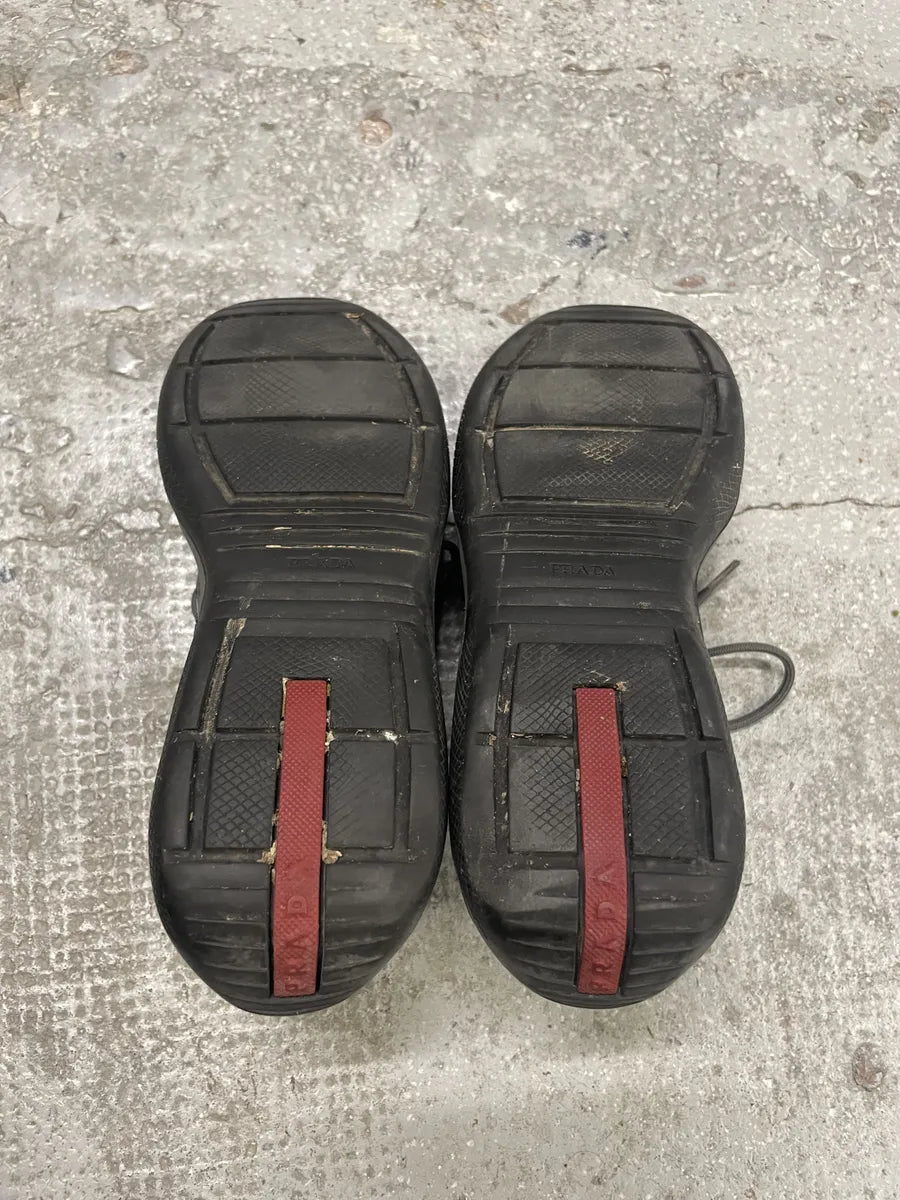 Prada Americas Cup Dark Satin Purple Shoes jQcSRWF 5