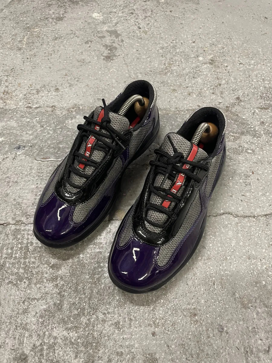 Prada Americas Cup Manhattan Neptune Purple Low Sneakers PPleGQc 1