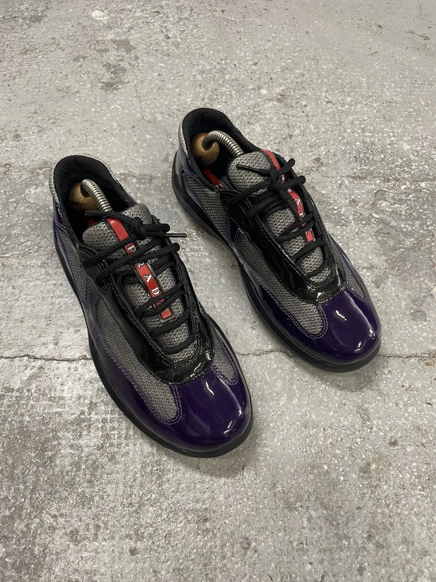 Prada Americas Cup Manhattan Neptune Purple Low Sneakers PPleGQc 2