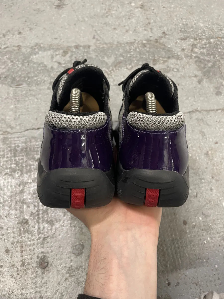 Prada Americas Cup Manhattan Neptune Purple Low Sneakers PPleGQc 3