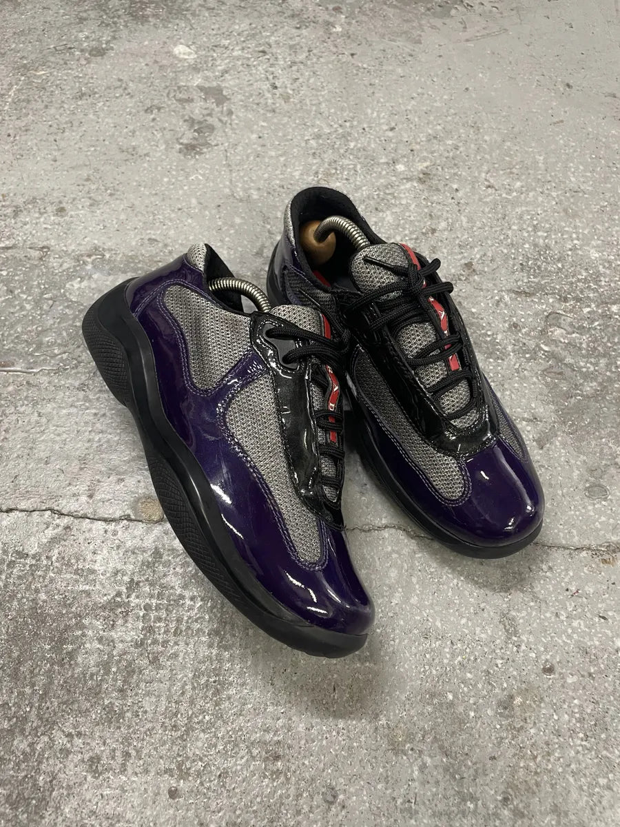 Prada Americas Cup Manhattan Neptune Purple Low Sneakers PPleGQc 5