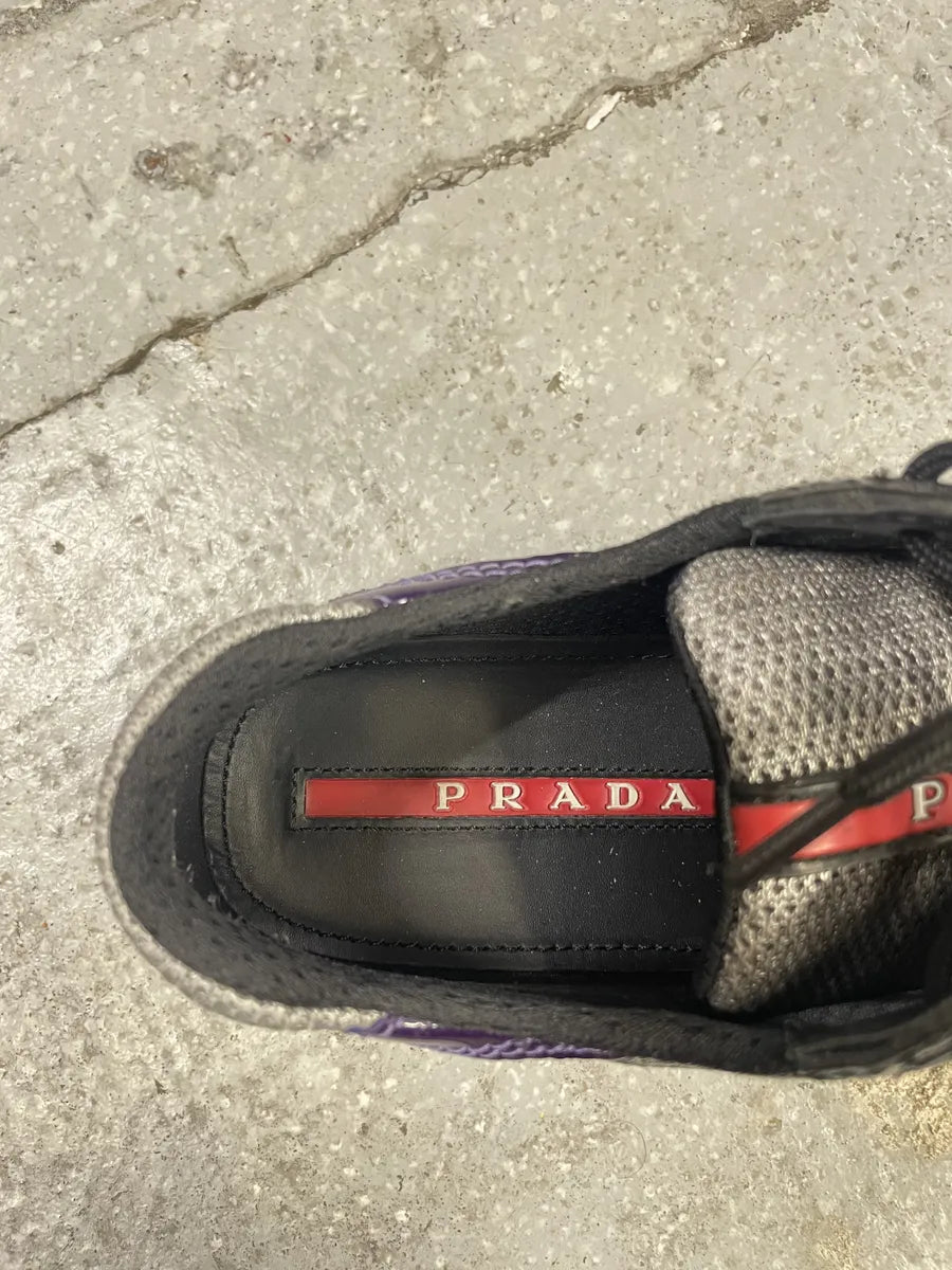 Prada Americas Cup Manhattan Neptune Purple Low Sneakers PPleGQc 9