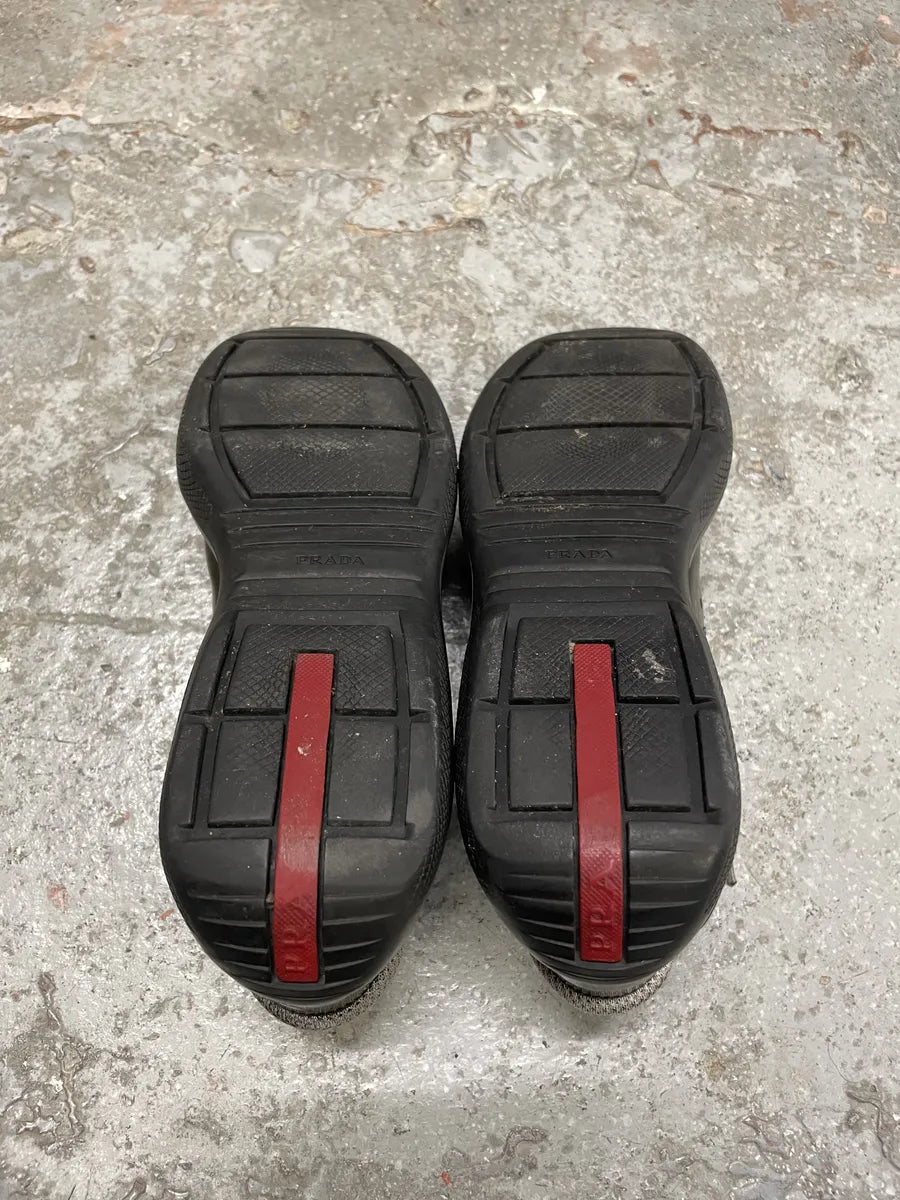 Prada Americas Cup Olive Satin Shoes (39.5eu/us6.5) PTiSpLO 4