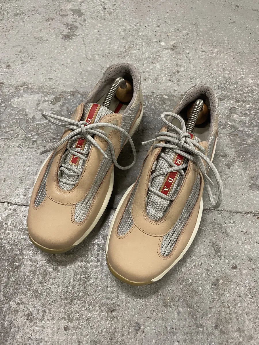 Prada Americas Cup Pale Pink Low Sneakers rSvpiBo 2