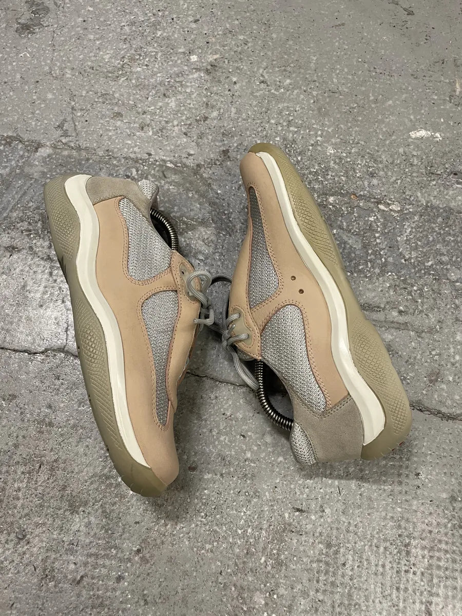 Prada Americas Cup Pale Pink Low Sneakers rSvpiBo 4