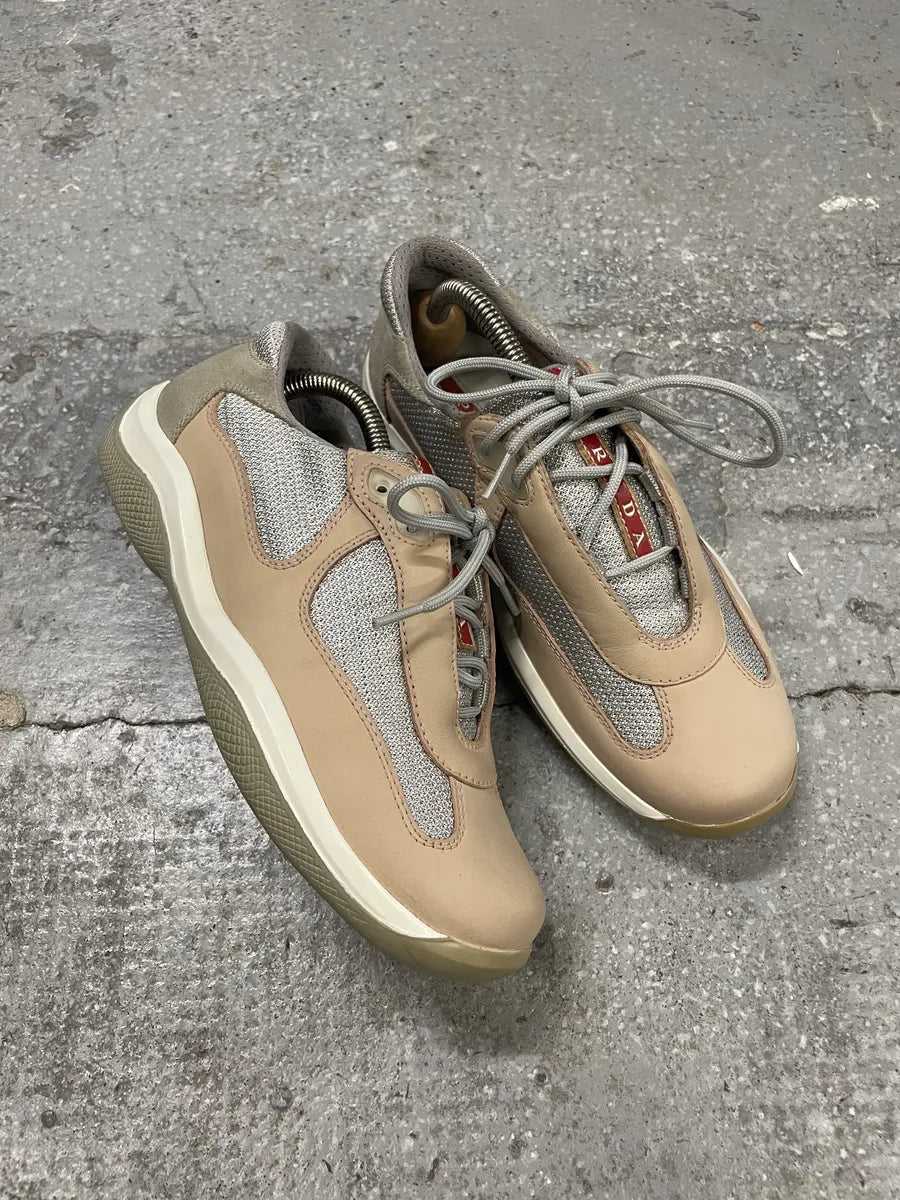 Prada Americas Cup Pale Pink Low Sneakers rSvpiBo 6