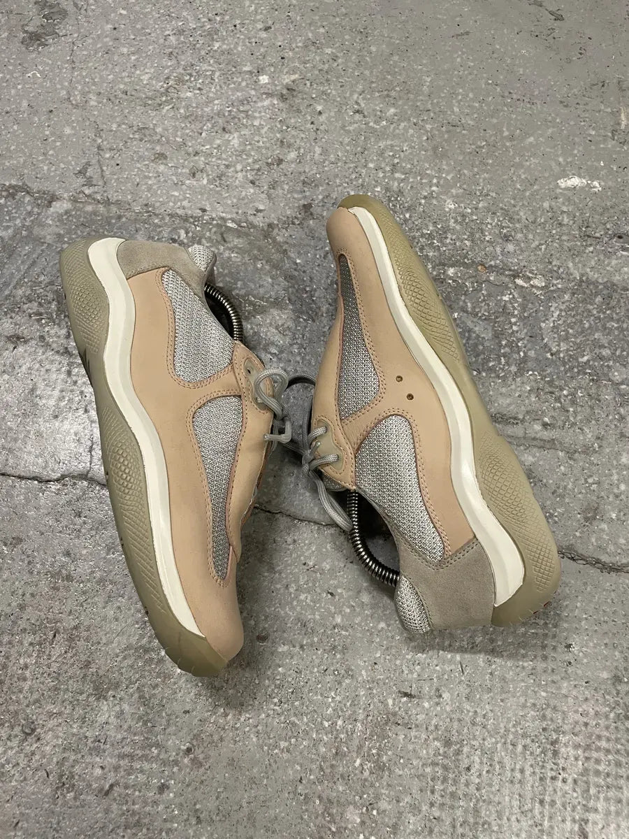 Prada America's Cup Pale Pink Low Sneakers rSvpiBo 4