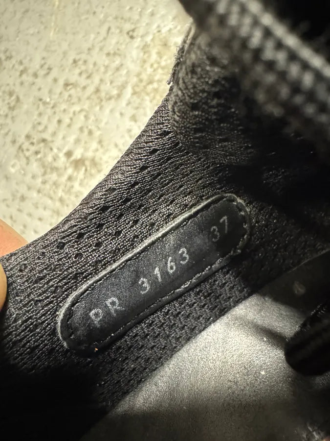 Prada America’s Cup Satin Black Leather Sneakers (38eu/us5.5) odRdOhB 7