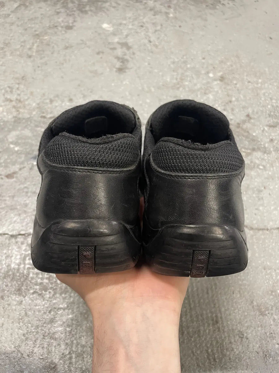 Prada Americas Cup Scratch Black Leather Low Sneakers (42.5eu/us9) yQFHxWK 4