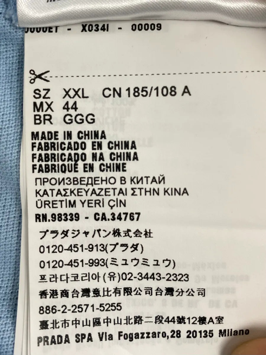 SS2022 Prada Baby Blue Polo Shirt isCGVZb 8