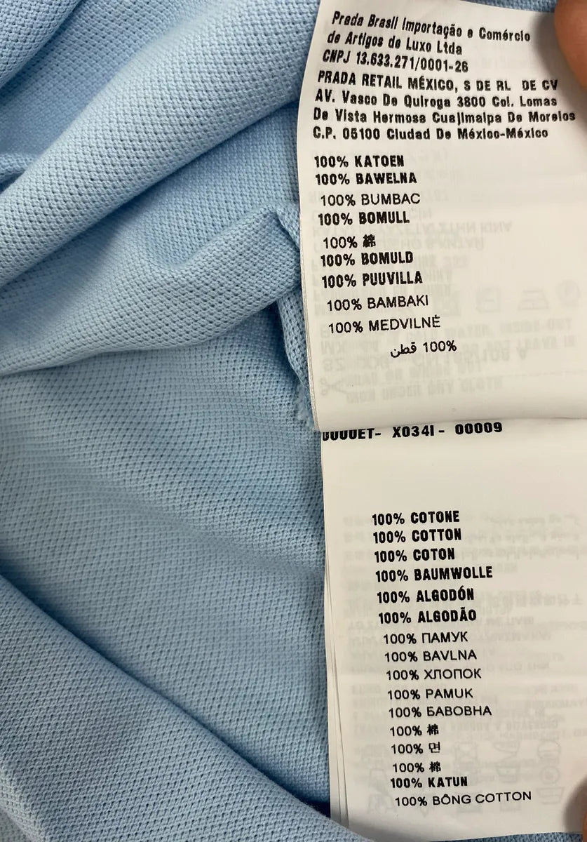 SS2022 Prada Baby Blue Polo Shirt isCGVZb 6