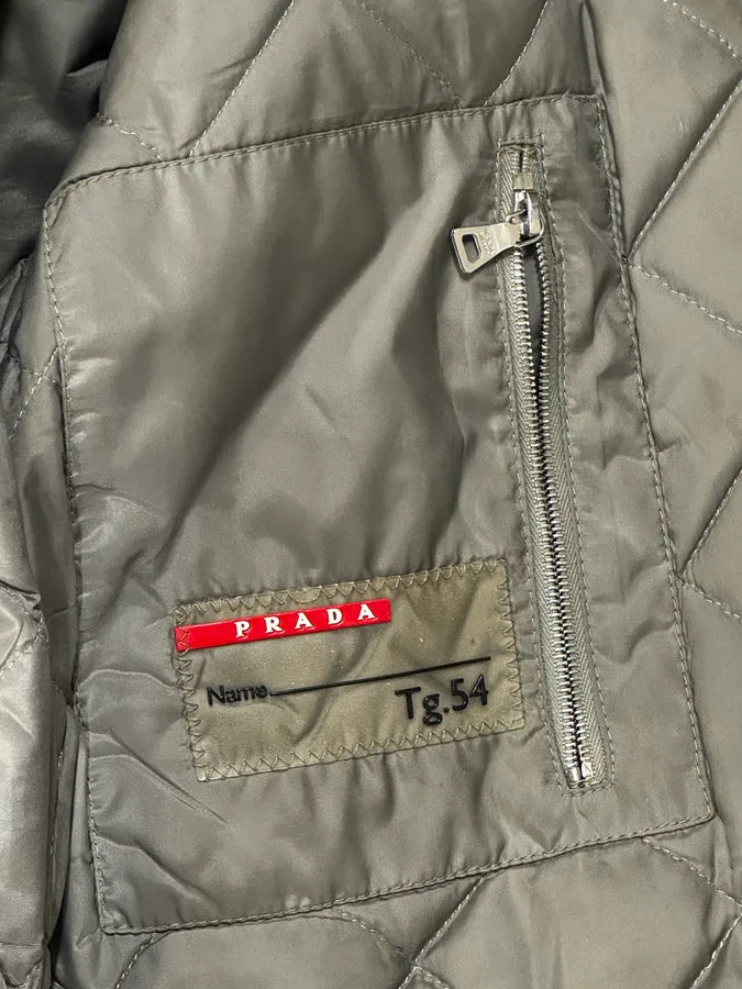 2000s Prada Beige Sherpa Collar Aviator Jacket jzQWYur 14