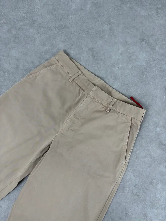 2000s Prada Beige Classy Chinos Pants nthNruG 4
